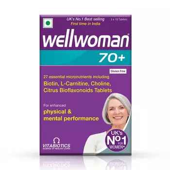 Добавка для женщин 70+ (30 таб, 1,153 г), Wellwoman 70+, произв. Vitabiotics