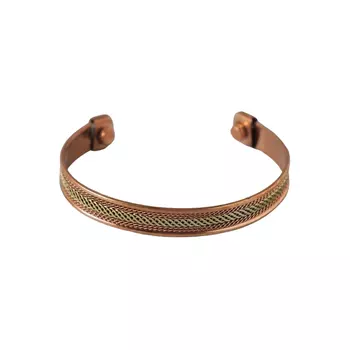 Двухцветный медный браслет, Two-tone Copper Cuff, произв. Isha Life