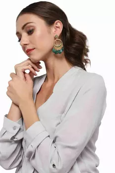 Emerald Bali Earrings