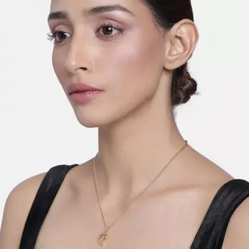 Estele Gold Plated Lucky Charm Pendant for Women / Girls