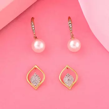 Estele Valentines Day Combo Earrings Perfect Gift For Girls & Women