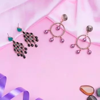 Estele Valentines Day Gift For Girlfriend/Her Chandelier Earrings for women & Girls