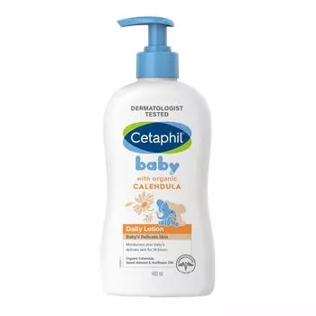 Ежедневный лосьон для детской нежной кожи с органической Календулой (400 мл), Daily Lotion Baby's Delicate Skin with Organic Calendula, произв. Cetaphil