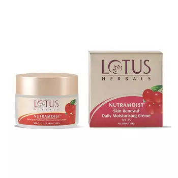 Ежедневный увлажняющий крем для обновления кожи SPF-25 (50 г), Nutramoist Skin Renewal Daily Moisturising Creme SPF-25, произв. Lotus Herbals