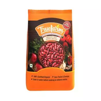 Фасоль красная (500 г), Organic Red Kidney Beans, произв. Truefarm