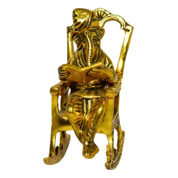 Фигурка с читающим Ганешей (350 г), Statue with reading Ganesha, произв. MYINDIA