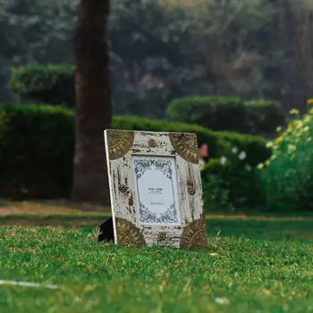 Фоторамка ручной работы, Photo Frame Beige, Handmade, произв. MYINDIA