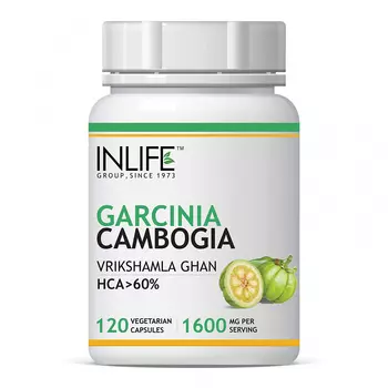 Гарциния камбоджийская (120 кап, 1600 мг), Garcinia Cambogia, произв. INLIFE