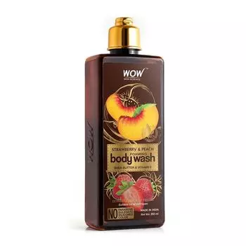 Гель для душа с Клубникой и Персиком (250 мл), Strawberry & Peach Foaming Body Wash, произв. WOW Skin Science