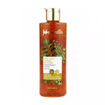 Гель для душа с Нимом, Тулси и Морингой (250 мл), Neem Tulsi Moringa Body Wash, произв. Fabessentials