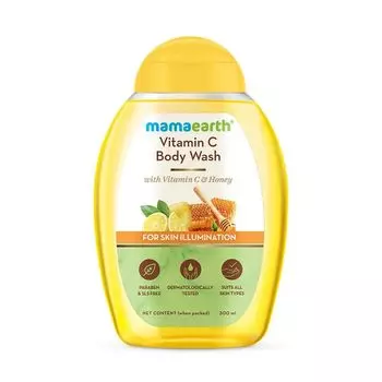 Гель для душа с Витамином С: для осветления кожи (300 мл), Vitamin C Body Wash for Skin Illumination, произв. Mamaearth