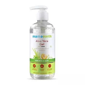 Гель для кожи и волос с Алоэ Вера и Витамином Е (300 мл), Gel with Pure Aloe Vera & Vitamin E for Skin & Hair, произв. Mamaearth