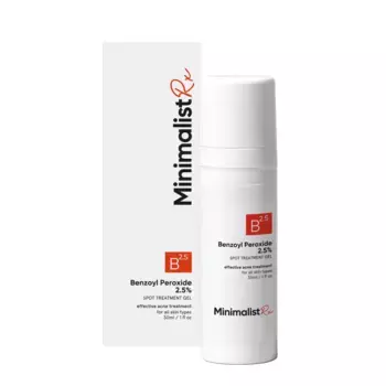 Гель для точечного нанесения против прыщей с Пероксидом Бензоила 2,5% (30 мл), Benzoyl Peroxide 2,5% Spot Treatment Gel, произв. Minimalist