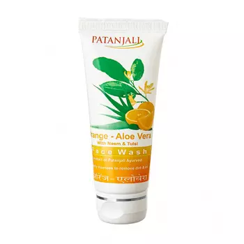 Гель для умывания c Апельсином и Алоэ вера (60 г), Orange Aloe Vera Face Wash, произв. Patanjali