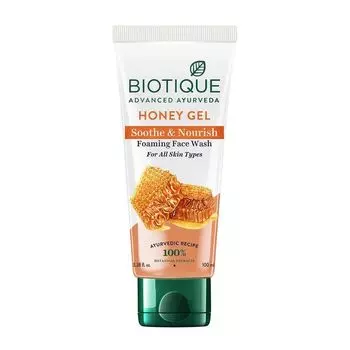 Гель для умывания с Медом (100 мл), Honey Gel Soothe & Nourish Foaming Face Wash, произв. Biotique
