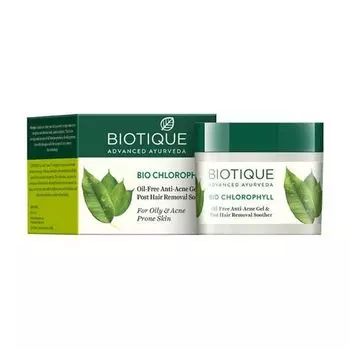 Гель с Хлорофиллом против акне (50 г), Bio Chlorophyll Oil Free Anti-Acne Gel & Post Hair Removal Soother, произв. Biotique