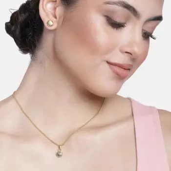 Gift Modern Gold plated Atlantic bay shell Necklace