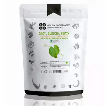 Гилой (Гудучи) Кватх (200 г), Giloy (Guduchi) Kwath Herbal Powder, произв. Heilen Biopharm