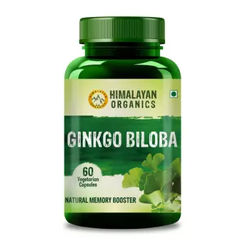 Гинкго Билоба (60 кап, 500 мг), Ginkgo Biloba, произв. Himalayan Organics