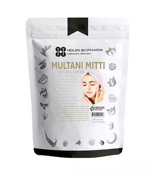 Глина Мултани Митти: порошковая маска (200 г), Multani Mitti, произв. Heilen Biopharm