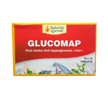 Глюкомап (100 таб, 500 мг), Glucomap, произв. Maharishi Ayurveda