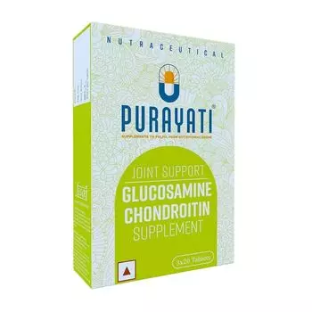 Глюкозамин и Хондроитин (60 таб), Glucosamine Chondroitin, произв. Purayati