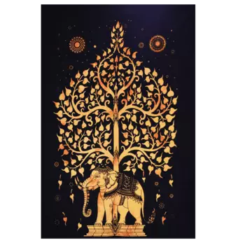 Гобелен настенный из хлопка (77 см х 115 см), Wall Hanging Cotton, MYINDIA