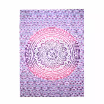 Гобелен настенный из хлопка, Wall Hanging Cotton Pink Mandala, произв. MYINDIA