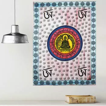 Гобелен настенный, Wall Hanging Buddha Circle, произв. MYINDIA