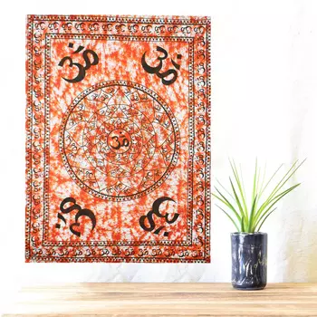 Гобелен настенный, Wall Hanging Orange Ohm, произв. MYINDIA