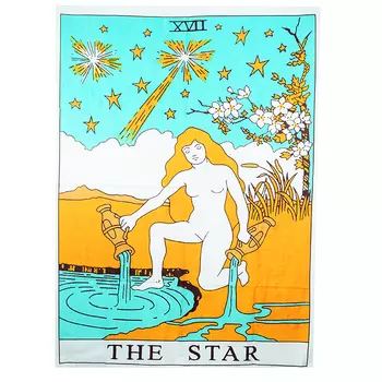 Гобелен настенный: звезда (110 см х 75 см), Wall Hanging The Star, произв. MYINDIA