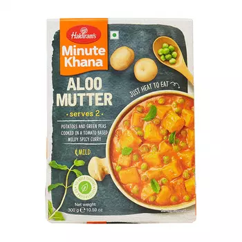 Готовое блюдо (Картофель с горохом по-индийски) (300 г), Aloo Mutter, произв. Haldiram's