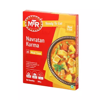 Готовое блюдо (Кусочки сливочного сыра) (300 г), Shahi Paneer, произв. MTR