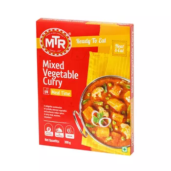 Готовое блюдо (Овощной микс с карри) (300 г), Mix Vegetable Curry, произв. MTR