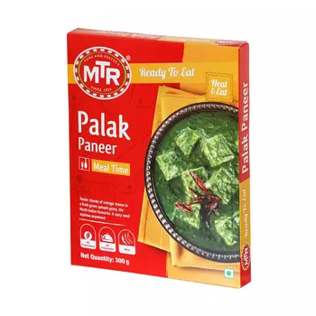 Готовое блюдо (Сливочный сыр со шпинатом) (300 г), Palak Paneer,произв. MTR