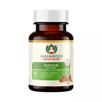 Гуггул (60 таб, 500 мг), Organic Guggul, произв. Maharishi Ayurveda