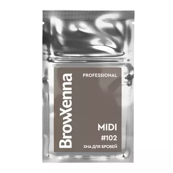 Хна для бровей: цвет Холодный кофе #102 (3 г), Brow Xenna Brunette Cold Coffee #102 Refill, произв. BrowXenna