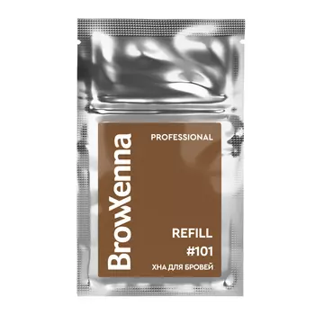 Хна для бровей: цвет Нейтрально-коричневый #101 (6 г), Brow Xenna Brunette Neutral Brown #101 Refill, произв. BrowXenna
