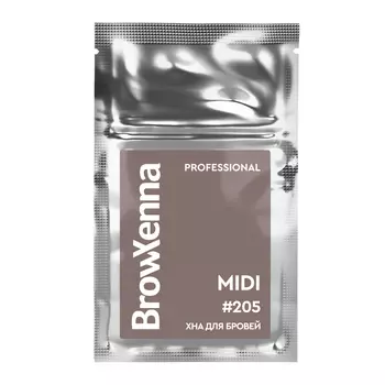 Хна для бровей: цвет Темно-русый #205 (3 г), Brow Xenna Dark Blonde #205 Refill, произв. BrowXenna