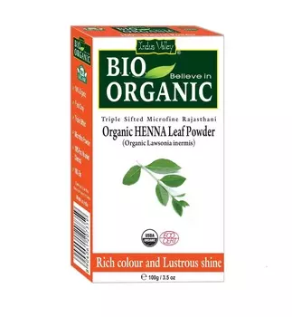 Хна для волос: красная (100 г), Organic Red Henna Leaf Powder, произв. Indus Valley