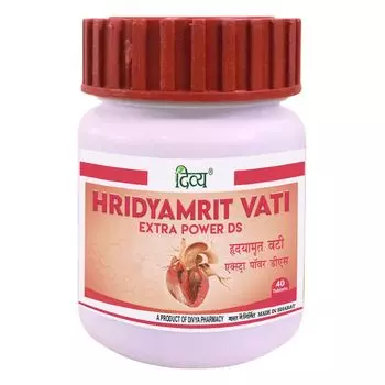 Хридьямрит Вати (40 таб, 300 мг), Hridyamrit Vati, произв. Patanjali