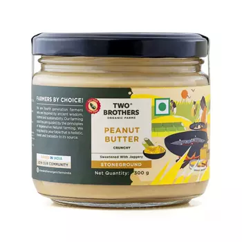 Хрустящая Арахисовая паста (300 г), Peanut Butter Crunchy, произв. Two Brothers