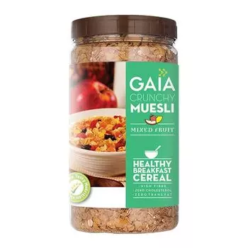 Хрустящие мюсли Фруктовая смесь (1 кг), Crunchy Muesli Mixed Fruit, произв. Gaia