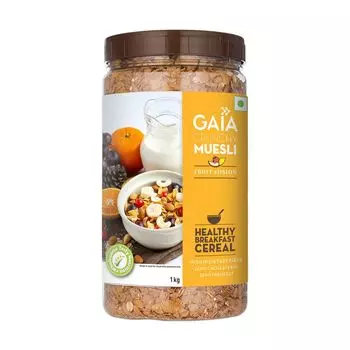 Хрустящие мюсли Фруктовый фьюжн (1 кг), Crunchy Muesli Fruit Fusion, произв. Gaia