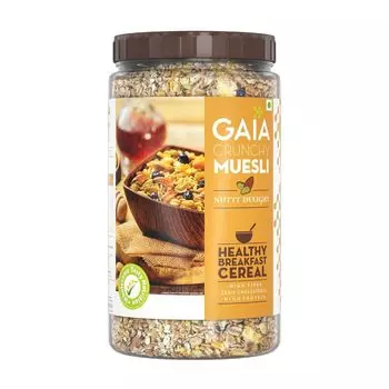 Хрустящие мюсли Ореховое наслаждение (1 кг), Crunchy Muesli Nutty Delight, произв. Gaia