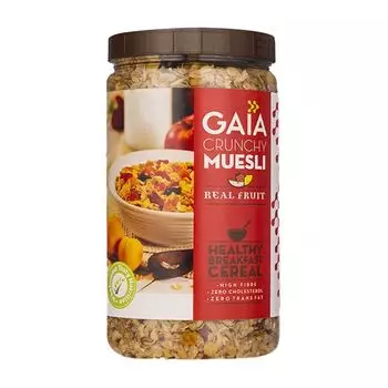 Хрустящие мюсли с фруктами (1 кг), Crunchy Muesli Real Fruit, произв. Gaia