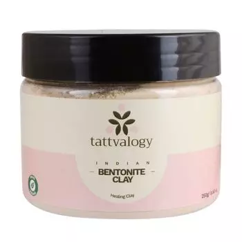 Индийская бентонитовая глина: очищение пор (250 г), Indian Bentonite Clay, произв. Tattvalogy