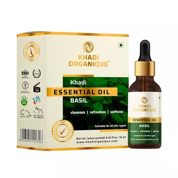 Эфирное масло Базилика (15 мл), Essential Oil Basil, произв. Khadi Organique