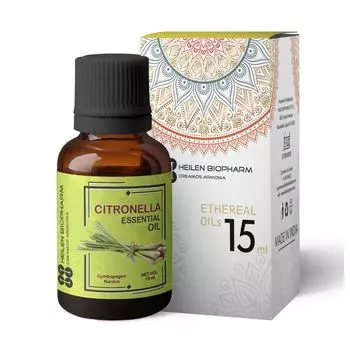 Эфирное масло Цитронеллы (15 мл), Citronella Essential Oil, произв. Heilen Biopharm
