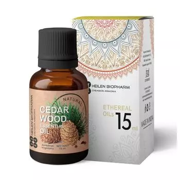 Эфирное масло Кедрового дерева (15 мл), Cedarwood Essential Oil, произв. Heilen Biopharm